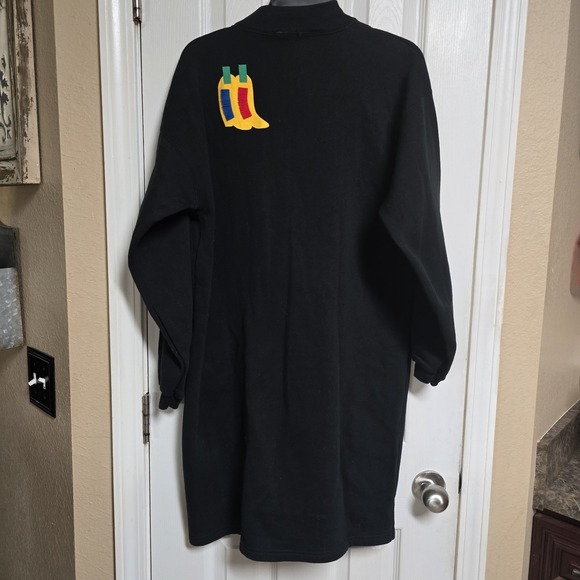 Vintage Kozy Swets Western Appliqué Sweatshirt / Sweatshirt Dress - Picture 3 of 8